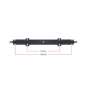 Metal Unpowered Rear Axle 120mm140mm for 1/14 Tamiya RC Trailer Truck DIY Modification Upgrade Parts