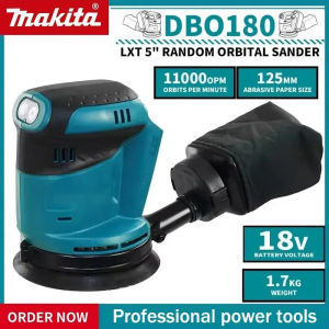 Makita | Makita DBO180Z 18V Cordless Random Orbital Sander for Woodworking & Putty Polishing Tool Bare DIY Professional