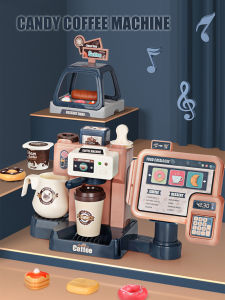 41pcs Kids 3in1 Coffee Machine Set Pretend Make Coffee With Lighting Sound Manual Water Outlet Role Playing Toys Boys Girls Gift