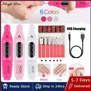 Bộ dao phay máy khoan móng tay điện cầm tay Tengfa Lina Dũa Móng Tay dụng cụ tẩy sơn móng dạng gel mũi khoan