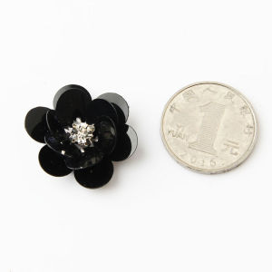 Handmade Sequin Flower Patches Embellishments for Clothes Shoes Bags Decorative Fabric Stickers DIY Accessories