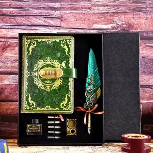 Pas-Protected Noteboy Diary with Lock Simple Mechanical Wings Notebook European R Style Journal Book Notepad Large