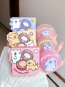 Matte Cheek Palette Doggies Design Blush Enhancer 02 Baby Pink 04 Bubble Melon 03 Peachy Tone for All Skin Types Made in China