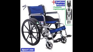 EngHong Lightweight Wheelchair 22inch wheelchair 22 Big Rim Wheelchair