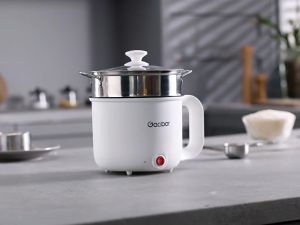 Gaabor 600W Multi-Functional Electric Cooker 2L Non-Stick Pot with Steamer Suitable for 1.5L/1.8L/2L