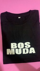 Baju Kaos Distro Boss Muda  Katun Premium  Dewasa  Oblong  Jumbo Murah Keren Terbaru Kekinian  Tahun ini