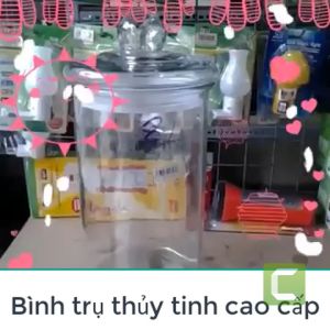 Bình Trụ Ngâm Hoa Quả Ngâm Sâm Hàng Dầy Có Van Dung Tích 12 Lít