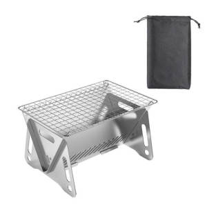 Portable Camping Grill Foldable Barbeque BBQ Grill Portable stainless steel barbecue grill Pits