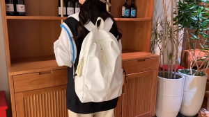 เป้น้ำหนักเบาแฟชั่น MOUSSON พร้อมรายละเอียดเชือกถัก