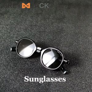 Grey Jack Kacamata Hitam Sunglasses Polarized Anti Silau UV400 Model Bulat TR90+Acetate  9002