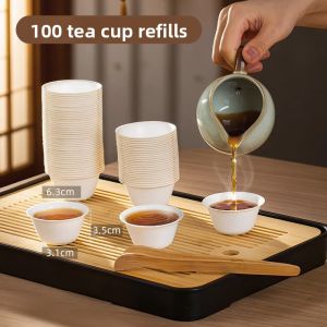 TEMEIJU | High Temperature Resistant Disposable Gaiwan Thick Cup