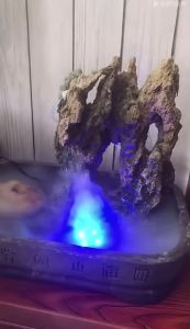 12 ไฟหลากสี 20MM เครื่องสร้างหมอก ปริมาณหมอกสูง เครื่องพ่นหมอกอัลตราโซนิก หัวหมอกสำหรับการจัดสวน บอนไซ ตู้ปลา การทำให้ความชื้น