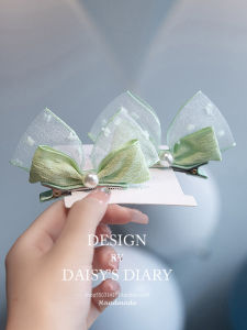 Korean Style Pearl Butterfly Knot Hair Clip: A Fresh & Charming Three-Dimensional Design