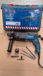 รุ่นท๊อป สว่านโรตารี่ 2-24 VERGIN กำลังไฟ 900วัตต์ โหมดการทำงาน 3ระบบ (เจาะธรรมดา/เจาะคอนกรีต/เจาะสกัด) เปลี่ยนหัวได้ ใช้ในงานทั่วไป หนักงานเบา-หนักทนทาน อายุการใช้งานนาน พร้อมรับประกัน 1ปี *ถ่ายรูปสินค้าจริง*