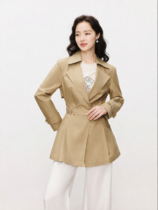 Koradior | Spring New Arrival Classic Commuting Easy-to-match Short Trench Coat