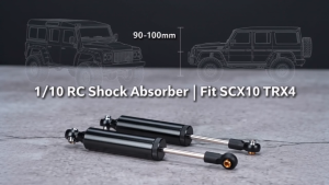 LIXADA RC Shock Absorbers Shock Absorber Damper Easy To Install Aluminum Alloy Shock Struts Damper Durable RC Car Shock Struts for 1/10 RC Car for RC Car Accessory