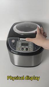 110V American Standard 5L Rice Cooker Visual Rice Cooker Aluminum Core Foreign Trade Export 220V European Standard British Standard in Stock