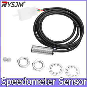RYSJM | Digital Speedometer Sensor New Motorcycle Odometer Sensor Cable Scooter Magnetic Sensor Replacement Kit With 2 Magnets
