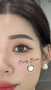 【Big Eyes Series 14.5mm】Magister Contact Lens with Graded(0.00~-6.00) 1Pair(2Pcs) Brighten Look Brown Contact Lenses with Lens Case
