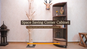 Wooden Corner Storage Cabinet Corner Cabinet with Drawer Shelves Bathroom Kitchen Living Room Office Storage Furniture