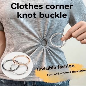 3 PCS Adjustable Clothing Buckles - Hem and Cuff Clip No Need to Sew T-Shirts Shirts Dresses - Durable Decoration Buckle