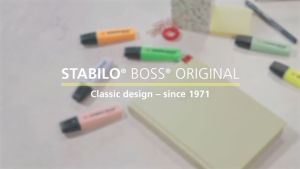 STABILO® BOSS® ORIGINAL Highlighter Deskset of 15 Assorted Colours - Original / Pastel Desk Set