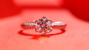 Luxury S925 Sterling Silver Moissanite Diamond Ring with Silver Plated 18K Gold Womens Trendy Ring