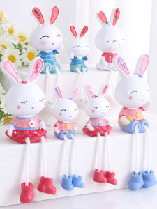 Cute Miffy Rabbit Decorative Foot Doll Creative Countryside Home Decorations Partition Living Room TV Cabinet Small Ornaments