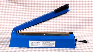200mm 300mm 400mm Impulse Manual Hand Sealer Bag Heat Sealing Machine Plastic Sealing Bag (BLUE)/MS