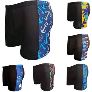 กางเกงว่ายน้ำชายผ้าโพลีเอสเตอร์และไนลอน ทรงเอวสูง ลายดอกไม้ ทรงหลวม ใส่สบาย สำหรับน้ำพุร้อนและสระว่ายน้ำ