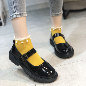DINGMUYI | Black Princess Shoes for School Uniform Ceremony