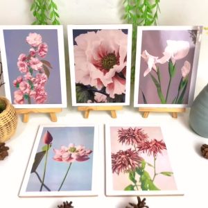 RUNABEE HIASAN DINDING 15X20CM DEKORATIF WALL ART SIMPLE BUNGA PAJANGAN KAYU FLORA DEKORASI POSTER AESTHETIC