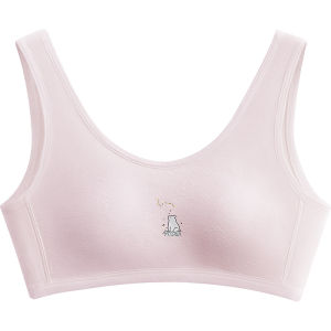 HODO | Hodo Girls Underwear Developmental Stage Modal Mesh Vest Primary School Students Thin Bra Spring Summer Cotton Blend