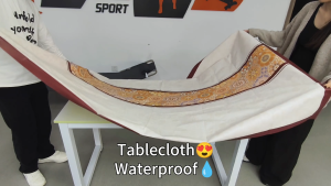 New American Style Tablecloth PVC Waterproof Oil & Heat Resistant Light Luxury Dining Table Cover Mantel Soft Durable Home Restaurant Table Cloth