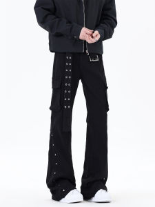 กางเกงยีนส์ทรงตรงหลวมๆ สำหรับผู้ชาย ดีไซน์รัดรูป ดีไซน์รัดรูป กางเกงยีนส์ทรงตรงสำหรับใส่ไปทำงานในฤดูใบไม้ร่วง