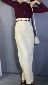 Celana Wanita DIORA PANTS Highwaist - celana wanita Highwaist - Kulot Straight Cut Pants Wanita