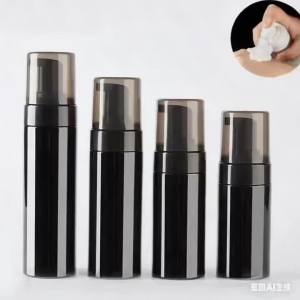 2 Chiếc Máy Bơm Xà Phòng Tạo Bọt Màu Đen Có Thể Đổ Lại Chai Rỗng Di Động Nhựa Tạo Bọt Trong 100Ml 120Ml 150Ml 200Ml 250Ml Kích Cỡ