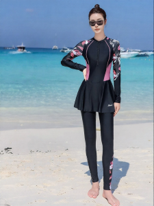 XTEP | Slimming Modest Long-Sleeve & Pants Diving Suit