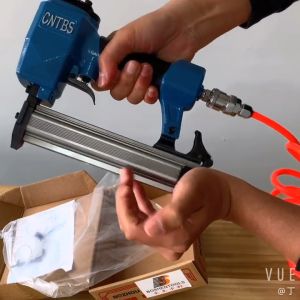 MIGO Pneumatic Nail Gun F30 Heavy Duty Pneumatic Air Stapler Nails gun Carpentry Electric Nailing Gun Woodworking  Air Straight Nail gun Shooting Tools Carpenter for air compressor