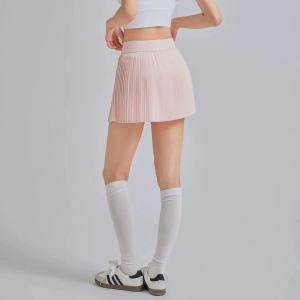 Pleated High Waist Quick-Dry Short Skirt