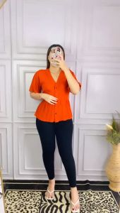 Baju Atasan Top Wanita Kawari Blouse Rayon Polos Adem Busui Friendly