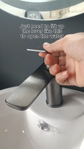 Bareno Brushed Champagne Gold Series Raised Basin Cold Tap BCG1072