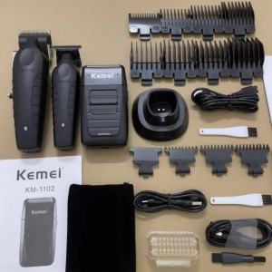 Kemei | Kemei KM-2296 KM-2299 KM-1102 Professional Hair Clipper Kit Electric Shaver Male Hair Cutting Machine Men’s Cordless Trimmer