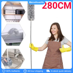 280cm Telescopic Cleaning Duster Retractable Cleaning Brush Feather Dust Cleaner Car Furniture Gap Cleaning Brush