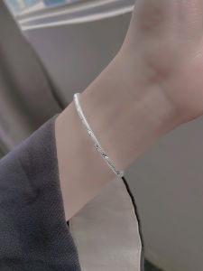 999 Sterling Silver Bracelet Female Starry Special-Interest Design Young Solid Bracelet Pure Silver Bracelet Fancy Bracelet