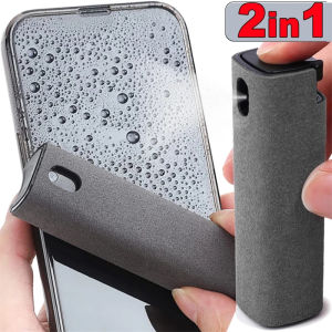 2in1 Microfiber Screen Cleaner Spray Bottle Set Mobile Phone Computer Microfiber Cloth Wipe Cleaning Glasses Wipes