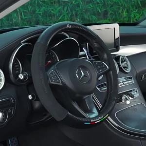 Suzuki | Vỏ Bọc Vô Lăng Bằng Da Lộn Sợi Carbon Cho Suzuki S-Cross Swift SX4 Vitara Jimny Grand-Vitara Baleno Celerio Ciaz - Phụ Kiện Ô Tô