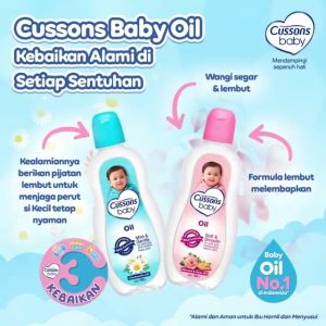 Cussons Baby Oil 200ml | 100ml | Extra 100% 50+50 ml Mild & Gentle | Soft & Smooth CUSSONS BABY OIL