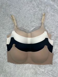 ชุดชั้นใน ไร้รอยต่อ คัพบาง เต้านมขนาดเล็ก รวบรวมด้านบน รองรับ ไม่มีแหวนเหล็ก ชุดชั้นในระบายอากาศได้สบาย
