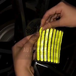 AUTOMASTER 20pcs Car Wheel Hub Reflective Sticker: Enhance Night Driving Safety